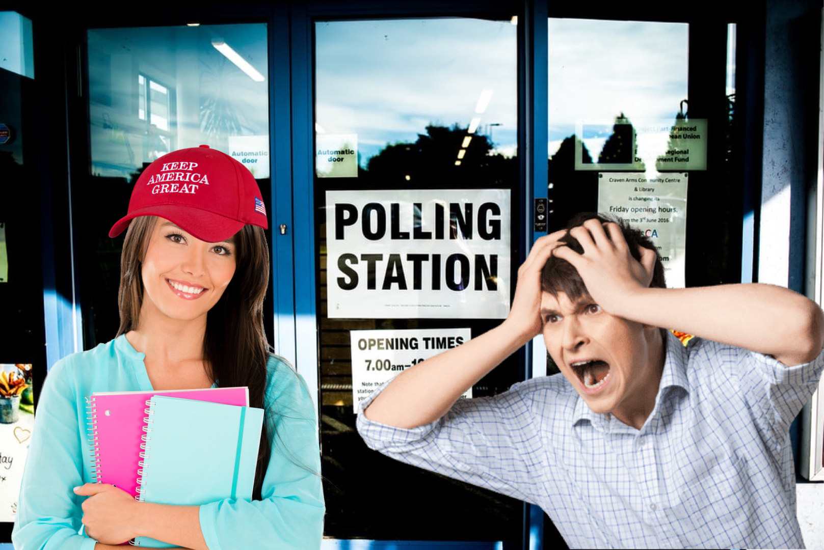 College Virgin Votes Trump