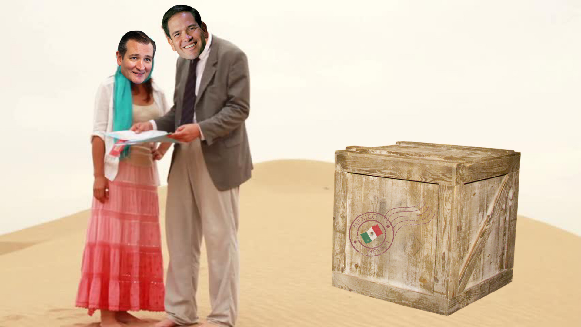 Lost In Deportation: Ted Cruz And Marco Rubio Deported To Mexico