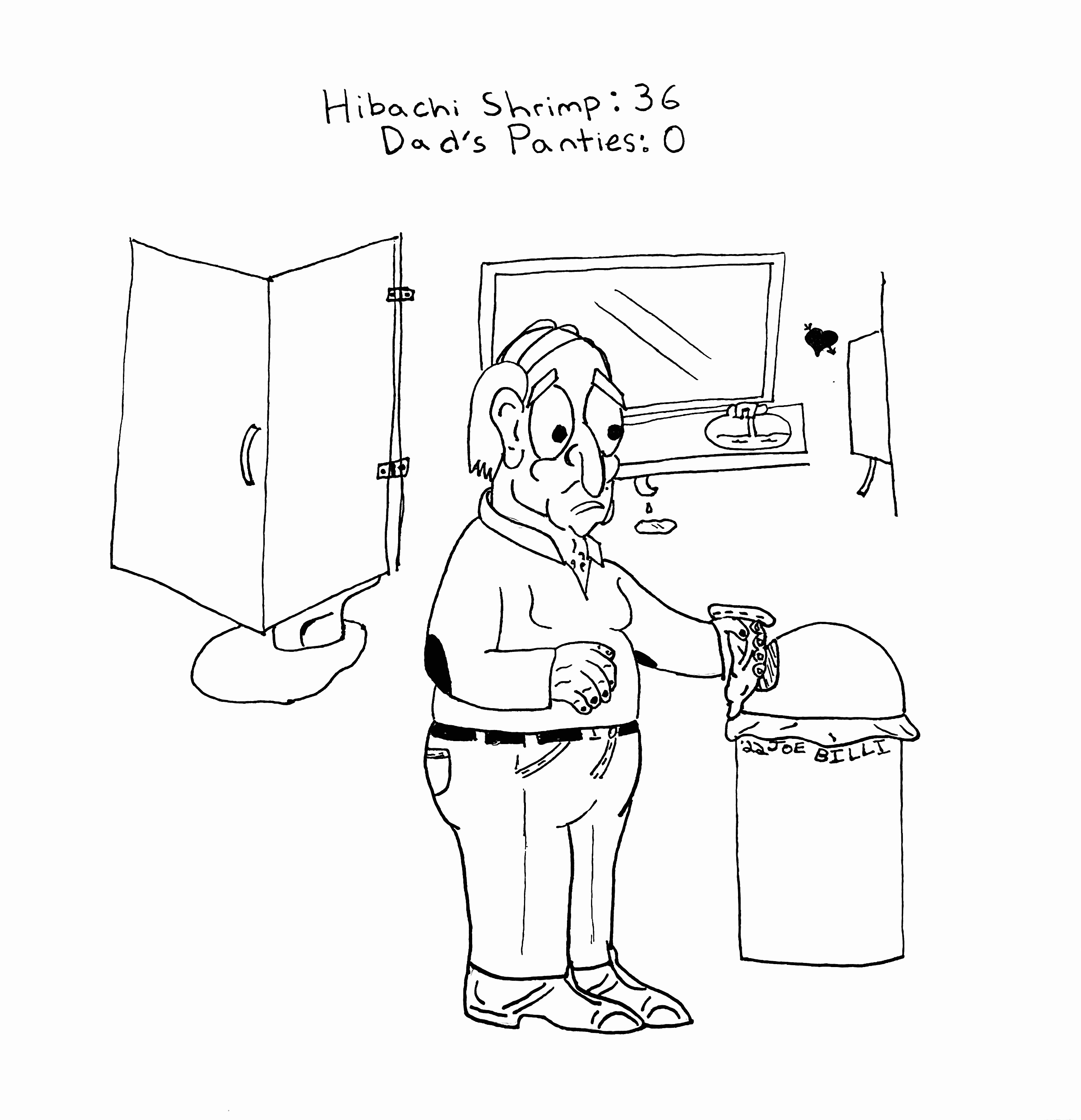 Dad’s Underwear Misadventures: Hibachi