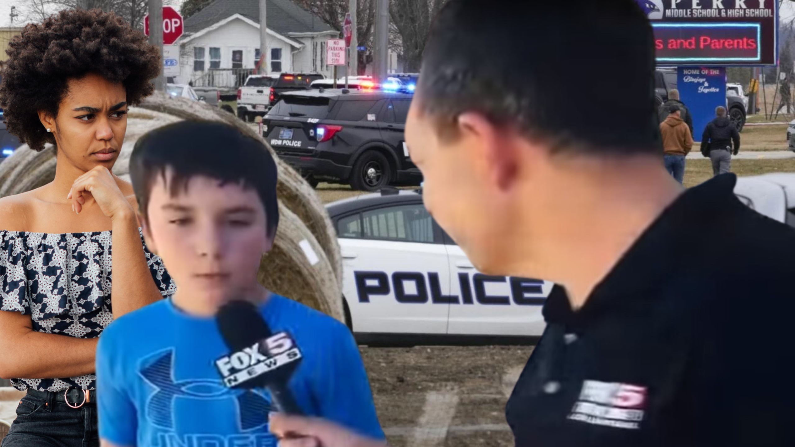 Child Reacts To Math Teacher Having His Head Blown Off In Front Of Him